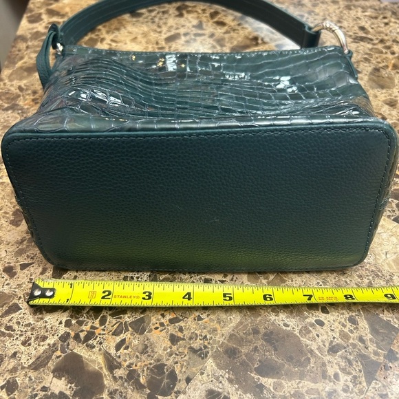 Brighton Elegant Green Croc-Embossed Shoulder Bag no callouts - Picture 14 of 14